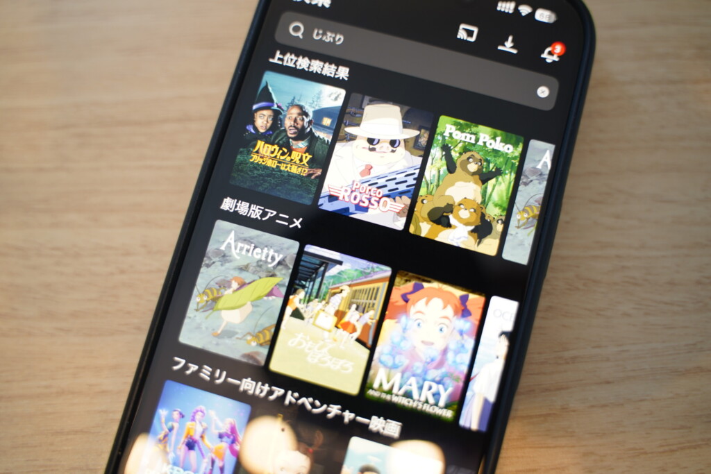 海外サーバー接続でNetflixのジブリ作品が見られた